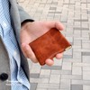 (EndMark) Genuine Leather Coin Case, Bag Type, Made in Japan,