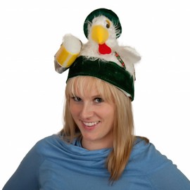Essence of Europe Gifts German Chicken In Lederhosen Oktoberfest Hat