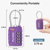 Puroma 2 Pack TSA Approved Luggage Locks, 4 Digit Combination