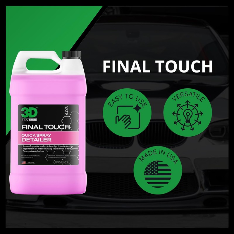 3D Final Touch Quick Detail Spray - Easy Spray On,