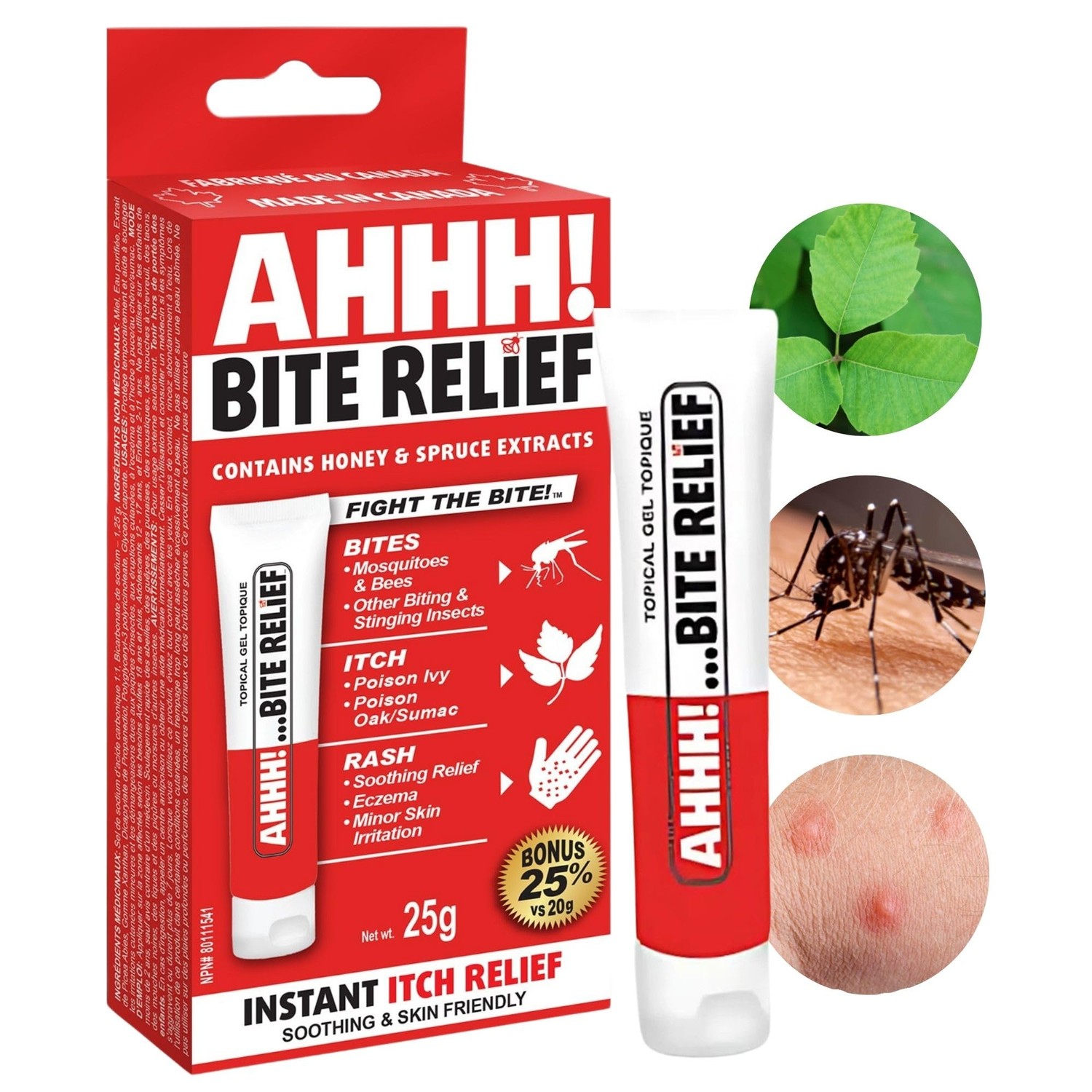 Mosquito Shield AHHH! - Bite & Itch Relief Gel, Bug Bite Itch Relief ...