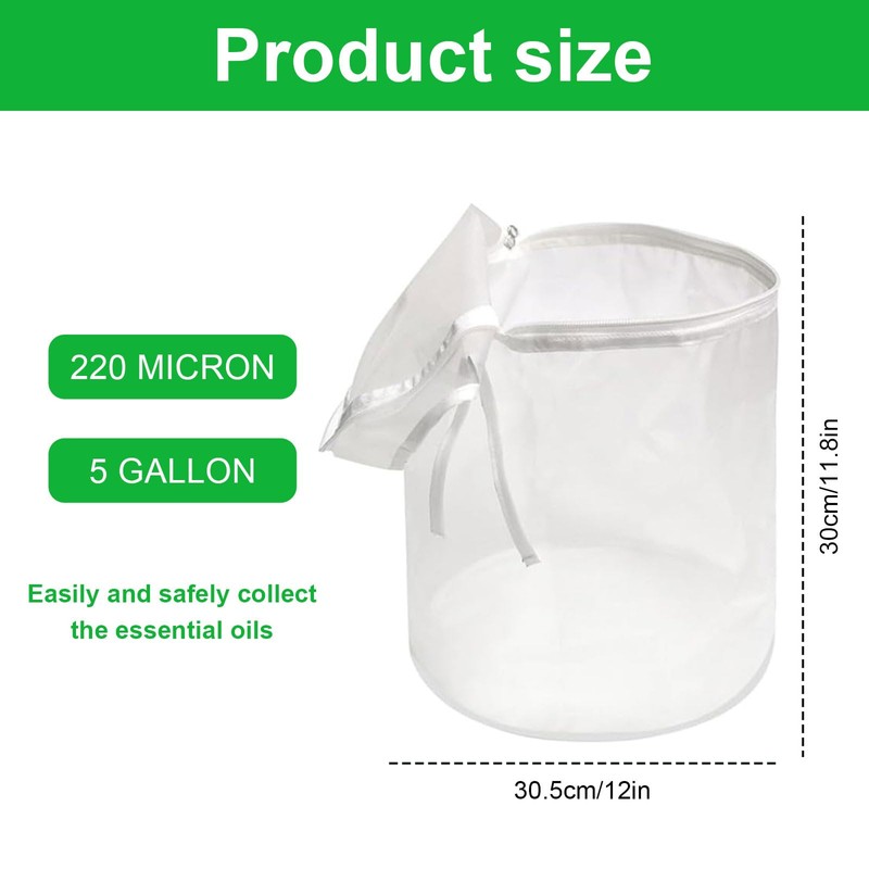 Bag 5 Gallon 220 Micron All Mash Bubble Hasch Bags