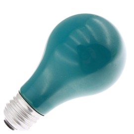 Specialty/Novelty 25A/G, 120 Volt, 25 Watt, A19 Green Incandescent Light Bulb (12 Pack)