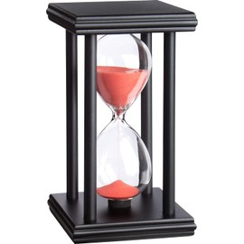 hourglas Sand Timer 30/60 Minutes Desktop Decorations Reloj de Arena ampulheta Sandglass (Red Sand,5.5 * 3.2 * 3.2inch,30min)