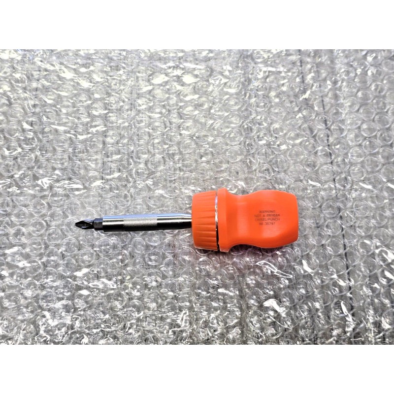 Snap-on Snap On ™ ELECTRIC ORANGE NEW SSDMR1AR ratcheting stubby