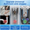 Bathroom Sink Stopper, Stainless Steel Removable Drain Strainer, Hair Catcher