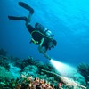 Amkulop Dive Light Scuba Diving Flashlight, Super Bright Waterproof Torch,