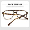 SUNBSR Fashion Square Glasses for Women Men Retro Square Aviator
