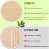 46Pcs Unfinished Wood Coasters-4" Unfinished Natural Wood Slices for Crafts
