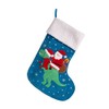 Sass & Belle Santa On Dino Stocking