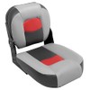 Wise 3305-1881 Pro-Angler Series 14" Center Seat Marble Grey/Regal Red/Charcoal