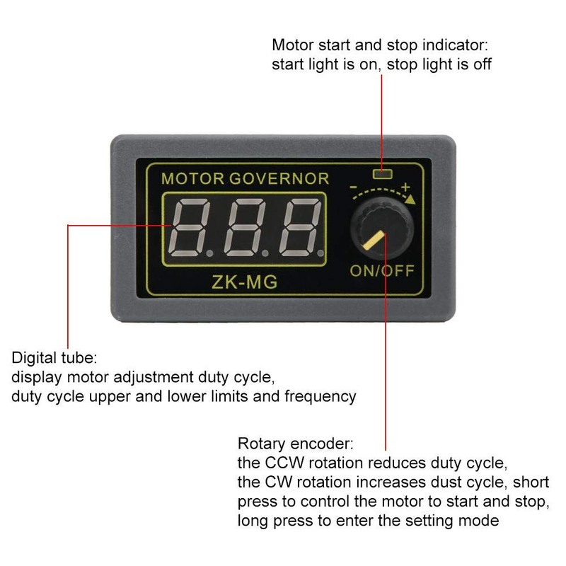 Nikou DC Motor Speed Controller PWM Speed Controller DC 5V