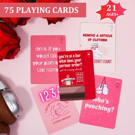 Tipsy Time Couples Games for Adults, Drinking Couples Card Game for Date Night Party Games, 75 Fun Dares & Questions, Perfect Anniversary & Valentines Couples Gifts