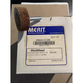 Merit MW GOF MM-1505 x 1/4 320ARB 1-1/2 x 1/2 x 1/4 SK MiniWheel *NEW BOX OF 10*