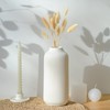 flature Ceramic Vase with Grooves - for Pampas Grass as