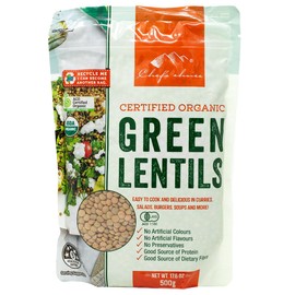 Chef's Choice Organic Green Lentils 500 g