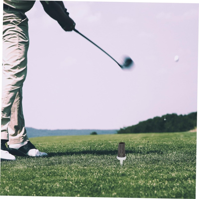 Sosoport 10-Pack Golf Tees Brush 65mm Sturdy Plastic T-Ground Holders