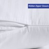Precoco 100% Cotton Pillow Protectors with Zipper, Standard 4-Pack, White,