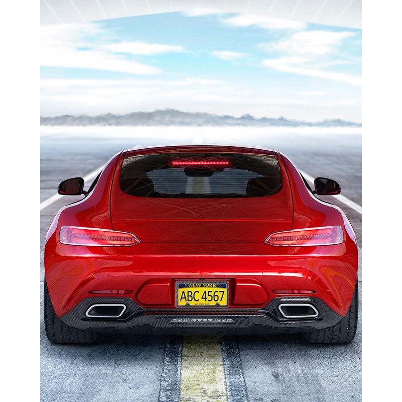 FBJTDQ Carbon Fiber License Plate Frame- Stainless Steel Car Tag