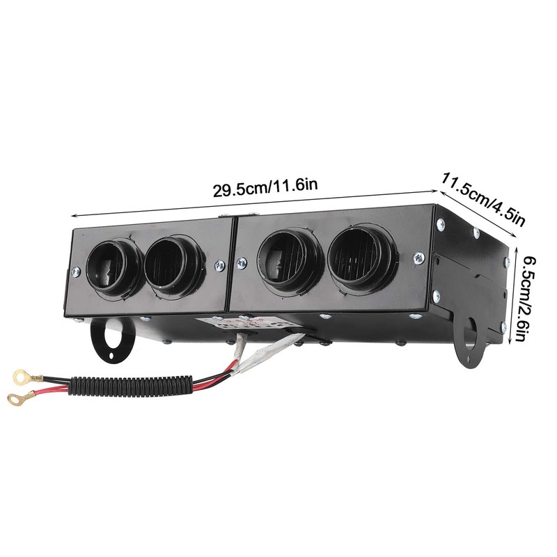 Duokon Car Defroster, Iron Car Heater Defogger Auto 4 Hole