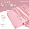 VACVELT Satin Cube Pillow Case for Side Sleepers, Pink Satin