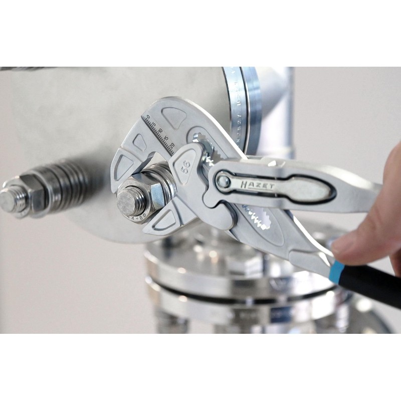HAZET Pliers Wrench 762-26, Length 260 mm, Quick Adjustment with