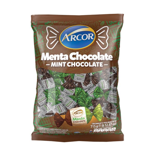 Arcor Caramelos Arcor Menta & Chocolate Mint Chocolate Hard Candies, 715 g / 25.2 oz
