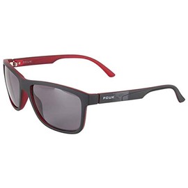 FCUK FCS061 Black/Red Black/Red FCS061 Square Sunglasses Lens Category 3 Size 58mm
