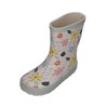 KOEL Barefoot Wellie Bare Wellington Boots, Multi White Flowers, Size: