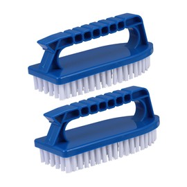 Mipcase 2pcs Heavy Duty Pool Cleaning Brush Handheld Scrub Brush for Swimming Pool Walls Tiles Floors Durable Tough Bristles for Efficient Cleaning for Outdoor Indoor Use