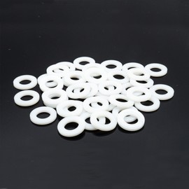 Hippo Hardware M4 (4mm) Nylon Flat Plain Washers Form A Plastic Washer (Pack of 50)