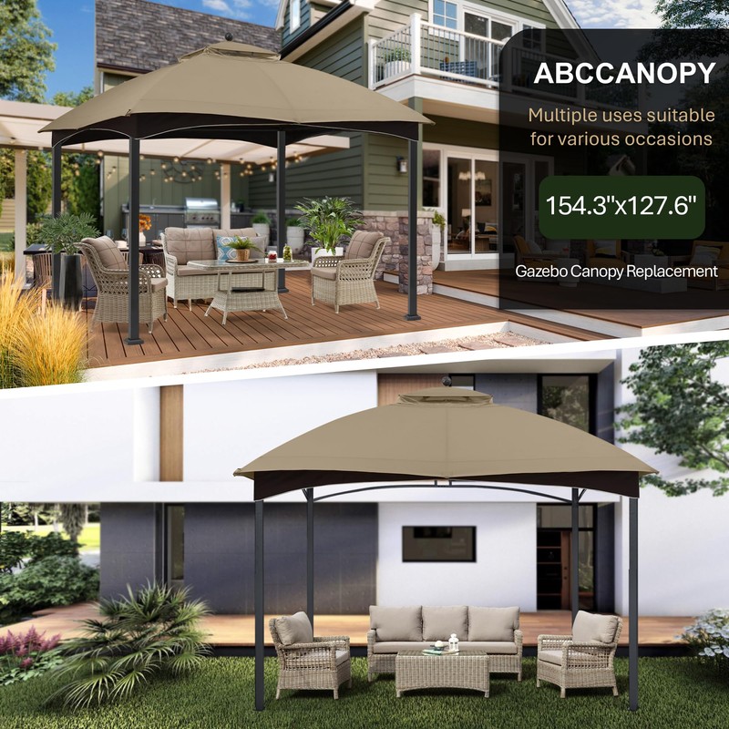 ABCCANOPY Gazebo Replacement Canopy Top for Lowe's Allen Roth #GF-12S004B-1,