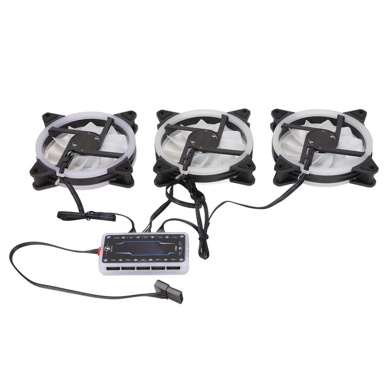 CPU Fan 11 Blades RGB Colorful Enhanced Frame Design Shockproof