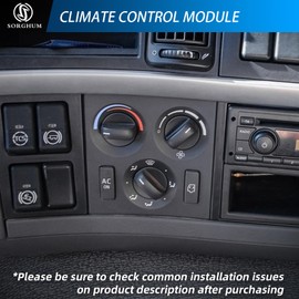 Sorghum Climate Control Module - A/C Control Panel Module 12V Air Conditioning Heater Control Switch 7+14 Pins Compatible with Volvo Truck Replace OEM 21326144 20521077 21318109 22090434