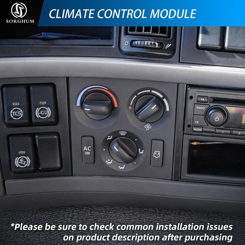 Sorghum Climate Control Module - A/C Control Panel Module 12V