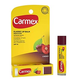 Carmex Bálsamo labial hidratante con sabor a cereza SPF 15