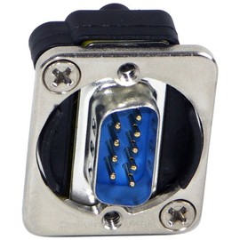 Switchcraft EHDB9MM DB9 Male to Male Panel Mount, Nickel Finish