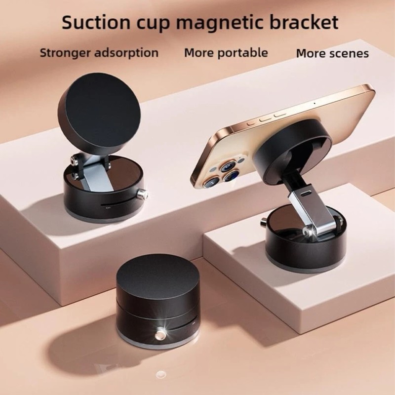 Magnetic Suction Cup Car Phone Holder with Strong Grip –