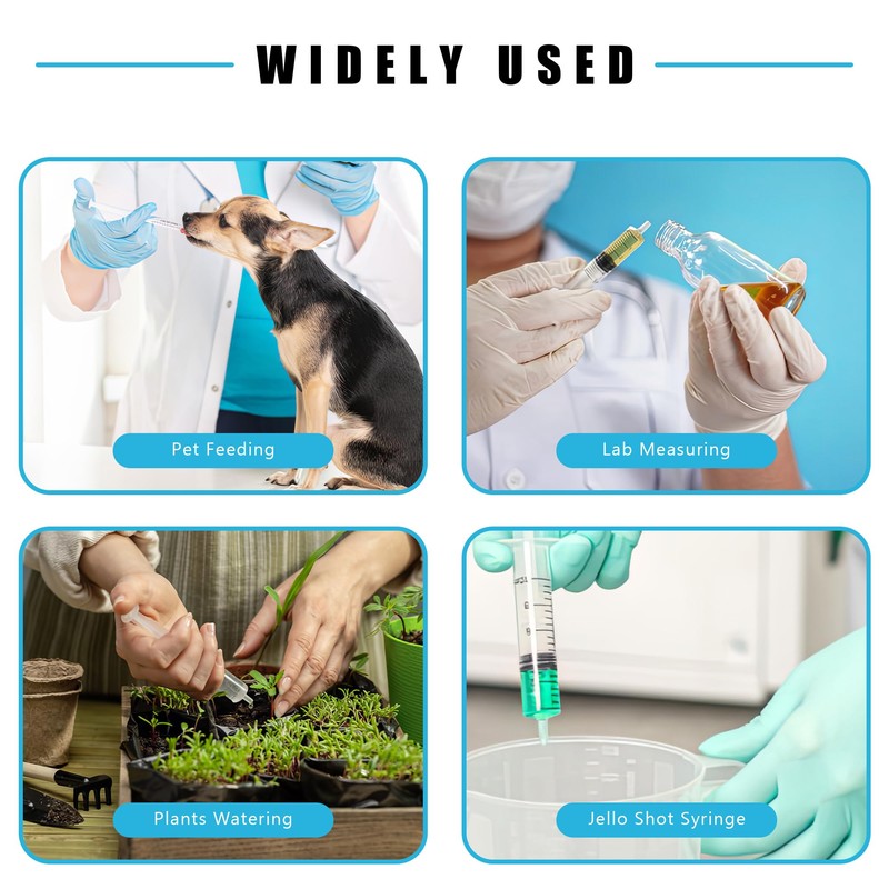 250 ml Large Syringe Plastic, Pet Feeding Syringe Sterile Packaging