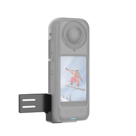 Invisible Microphone Mount for Insta 360 X4 X3 X2 Accessories, Metal External Microphone Holder with 3.5mm Audio Cable, with 1/4" Port