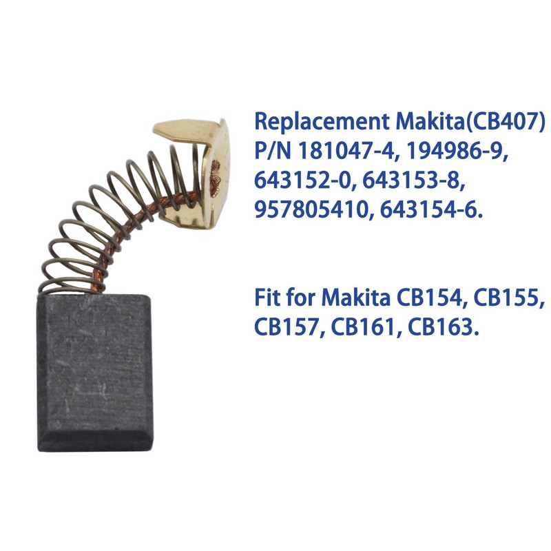 Carbon Brushes Compatible for Makita Cb154, Motor Carbon Brush Set