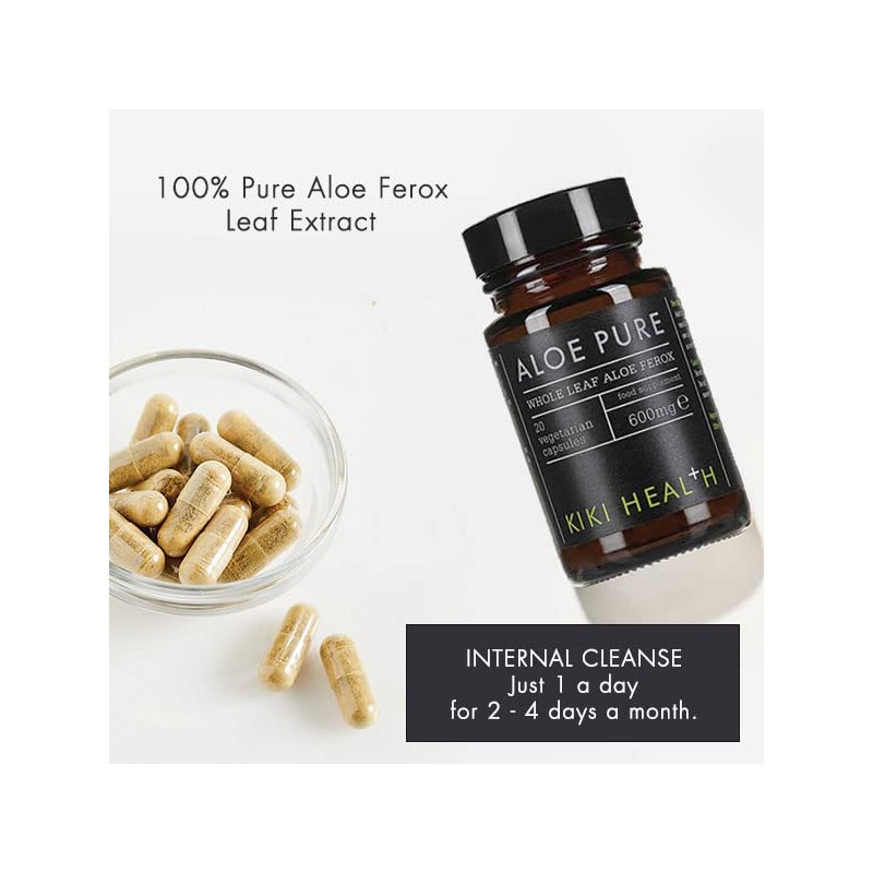 KIKI HEALTH Aloe Pure Capsules- | 20 Vegan Capsules |