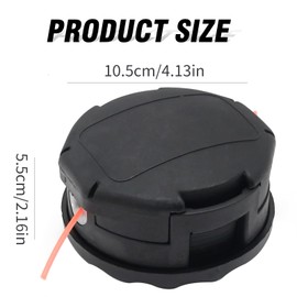 Hoypeyfiy 4.1" Trimmer Head, Straight and Bent Shaft Brush Cutter Speed Feed Bump Head, Replacement for Echo SRM140 Replacement for Homelite ST145