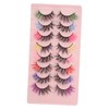 FOMIYES 8pairs False Eyelashes Natural Look Faux Lashes for Cosplay