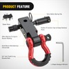 Nilight Anti-Theft Shackle Hitch Receiver 2Inch 45000 LBs Breaking Strength