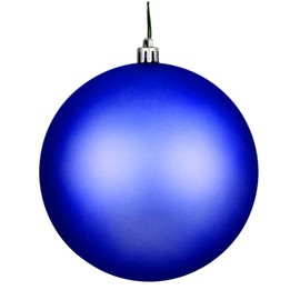 Vickerman 2.4" Christmas Ornament Ball, Periwinkle Matte Finish, Shatterproof Plastic, UV Resistant, Holiday Christmas Tree Decoration, 24 Pack