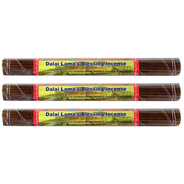 Dalai Lama's Blessing Incense, 10" Length - 3 Packs, 37