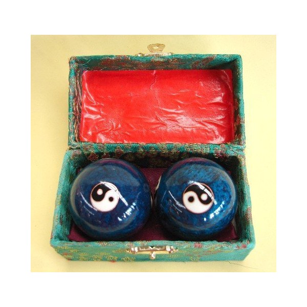 Chinese Blue Ying Yang Exercise balls