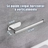 Porta Rollos de Cocina de Acero Inoxidable 304 Sin Perforar