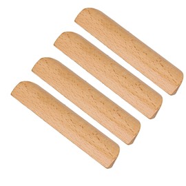 BQLZR 96mm Pitch Wooden Cabinet Handle Pull Cupboard Closet Drawer Pull Furniture Handle for Cabinets Drawers Pack of 10